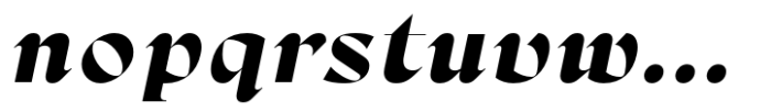 Namaskarn Extra Bold Italic Font LOWERCASE