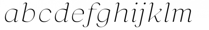 Namaskarn Extra Light Italic Font LOWERCASE