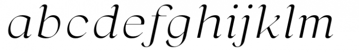 Namaskarn Light Italic Font LOWERCASE