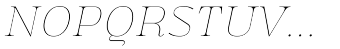Namaskarn Thin Italic Font UPPERCASE