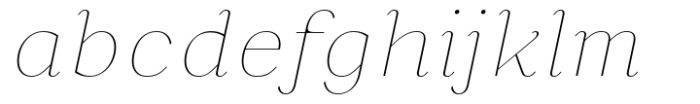 Namaskarn Thin Italic Font LOWERCASE