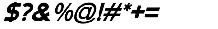 Namata Extra Bold Italic Font OTHER CHARS