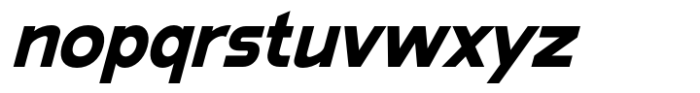 Namata Extra Bold Italic Font LOWERCASE