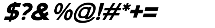 Namata Heavy Italic Font OTHER CHARS