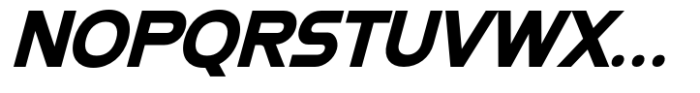Namata Heavy Italic Font UPPERCASE
