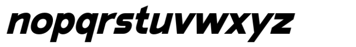 Namata Heavy Italic Font LOWERCASE