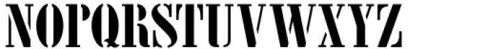 Nameplate Stencil JNL Regular Font UPPERCASE