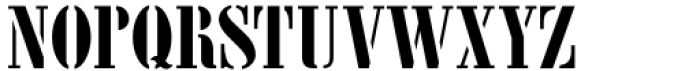 Nameplate Stencil JNL Regular Font LOWERCASE