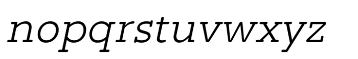 Namyv Light Italic Font LOWERCASE