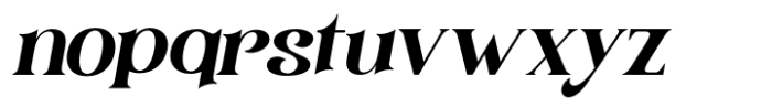 Nancey Wander Italic Font LOWERCASE