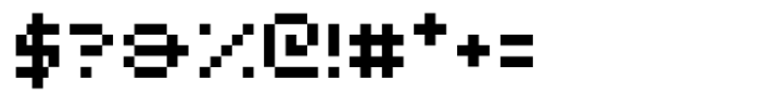 Nanobit Font OTHER CHARS