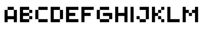 Nanobit Font UPPERCASE