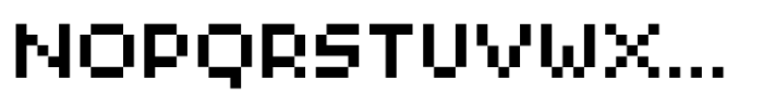 Nanobit Font UPPERCASE