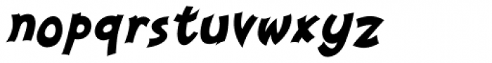 Nanumunga Bold Oblique Font LOWERCASE
