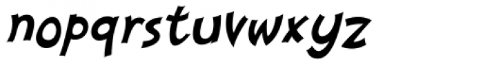 Nanumunga Oblique Font LOWERCASE