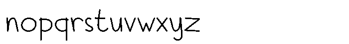 Naraa Regular Font LOWERCASE