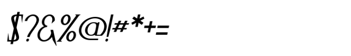 Naraku Italic Font OTHER CHARS
