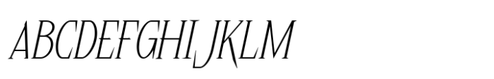 Naraku Light Italic Font UPPERCASE