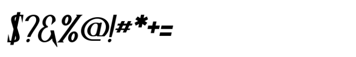 Naraku Semi Bold Italic Font OTHER CHARS