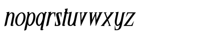 Naraku Semi Bold Italic Font LOWERCASE