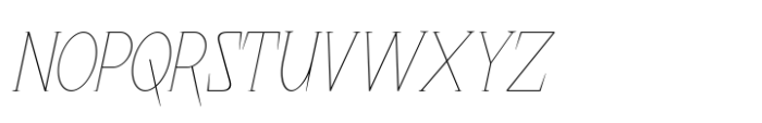 Naraku Thin Italic Font UPPERCASE