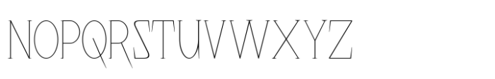Naraku Thin Font UPPERCASE