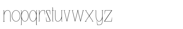 Naraku Thin Font LOWERCASE