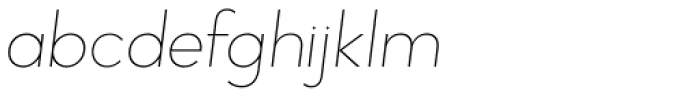 Narin Thin Italic Font LOWERCASE