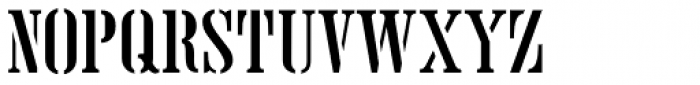 Narrow Roman Stencil JNL Font LOWERCASE