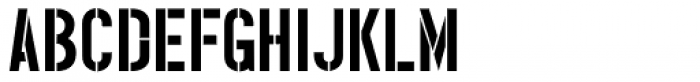 Narrow Stencil JNL Font LOWERCASE