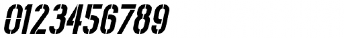 Narrow Stencil Oblique JNL Font OTHER CHARS
