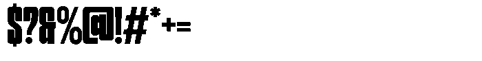 Narrowtone Black Font OTHER CHARS