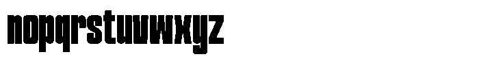 Narrowtone Black Font LOWERCASE