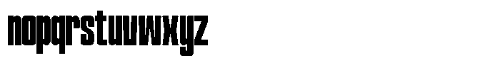 Narrowtone Bold Font LOWERCASE