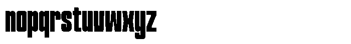 Narrowtone Extra Bold Font LOWERCASE