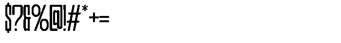 Narrowtone Extra Light Font OTHER CHARS
