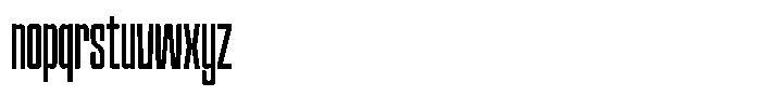 Narrowtone Extra Light Font LOWERCASE