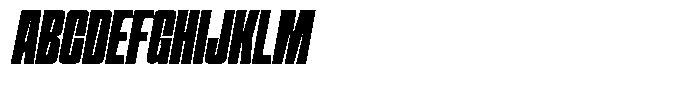 Narrowtone Italic Black Font UPPERCASE