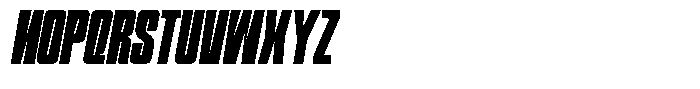 Narrowtone Italic Black Font UPPERCASE