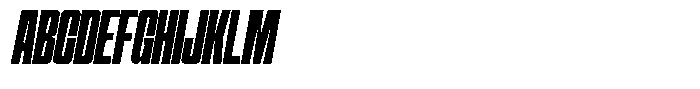 Narrowtone Italic Bold Font UPPERCASE