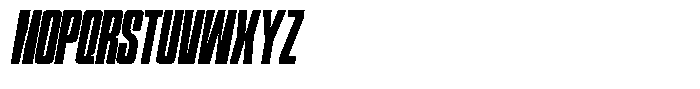 Narrowtone Italic Bold Font UPPERCASE