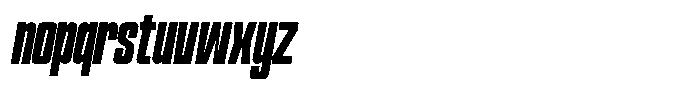 Narrowtone Italic Bold Font LOWERCASE