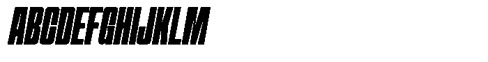 Narrowtone Italic Extra Bold Font UPPERCASE