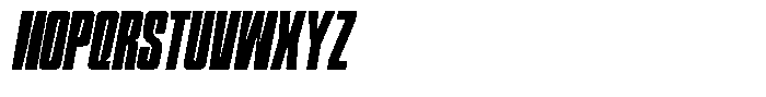 Narrowtone Italic Extra Bold Font UPPERCASE