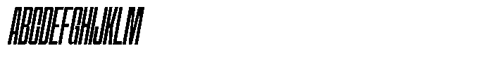 Narrowtone Italic Extra Light Font UPPERCASE