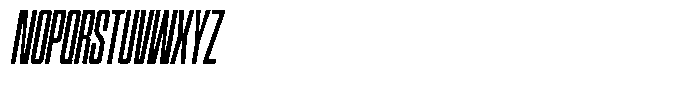 Narrowtone Italic Extra Light Font UPPERCASE