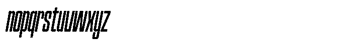 Narrowtone Italic Extra Light Font LOWERCASE