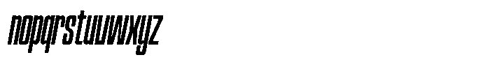 Narrowtone Italic Light Font LOWERCASE