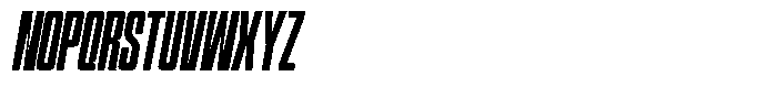 Narrowtone Italic Medium Font UPPERCASE