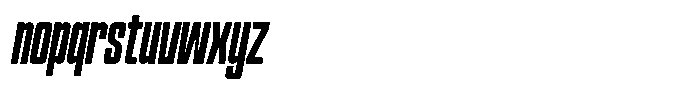 Narrowtone Italic Medium Font LOWERCASE